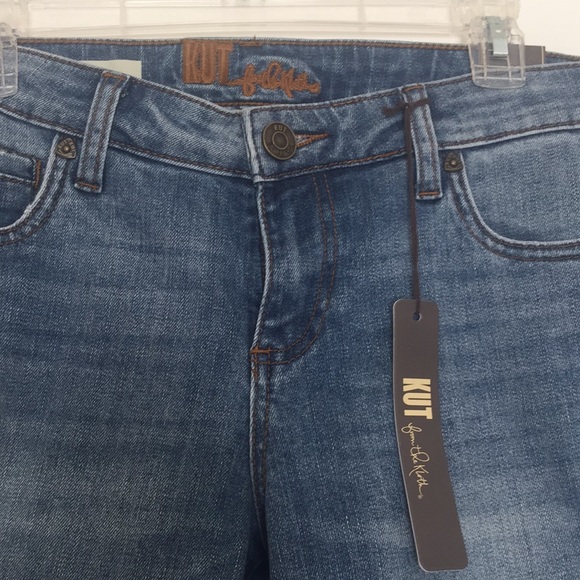 Kut from the Kloth denim capris boyfriend style - Picture 2 of 4